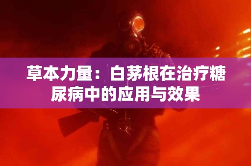 草本力量：白茅根在治疗糖尿病中的应用与效果