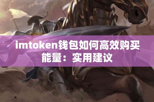 imtoken钱包如何高效购买能量：实用建议
