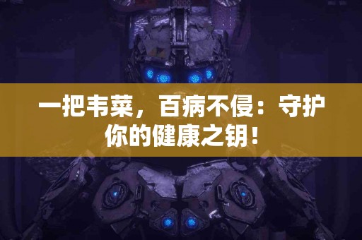 一把韦菜，百病不侵：守护你的健康之钥！