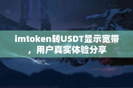 imtoken转USDT显示宽带，用户真实体验分享