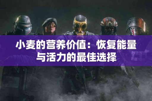 小麦的营养价值：恢复能量与活力的最佳选择