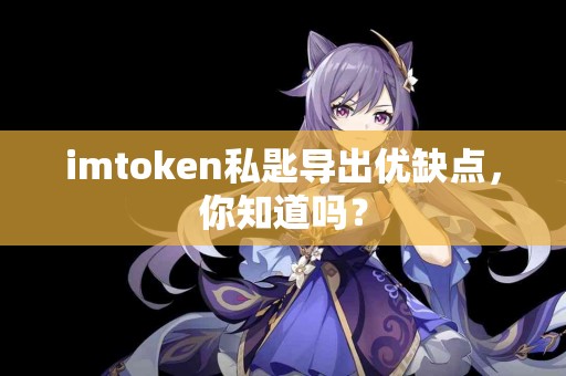 imtoken私匙导出优缺点，你知道吗？