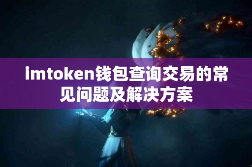 imtoken钱包查询交易的常见问题及解决方案