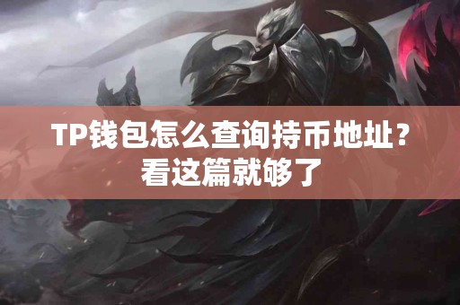 TP钱包怎么查询持币地址？看这篇就够了