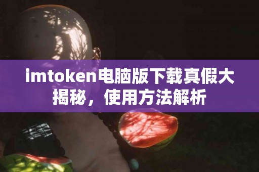 imtoken电脑版下载真假大揭秘，使用方法解析