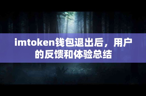 imtoken钱包退出后，用户的反馈和体验总结