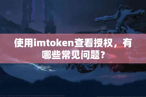 使用imtoken查看授权，有哪些常见问题？