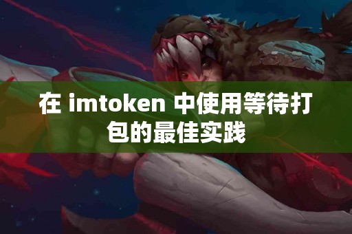在 imtoken 中使用等待打包的最佳实践