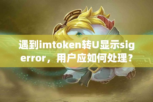遇到imtoken转U显示sigerror，用户应如何处理？