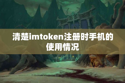 清楚imtoken注册时手机的使用情况