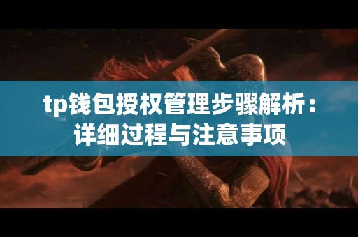 tp钱包授权管理步骤解析：详细过程与注意事项