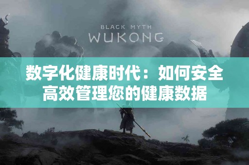 数字化健康时代：如何安全高效管理您的健康数据